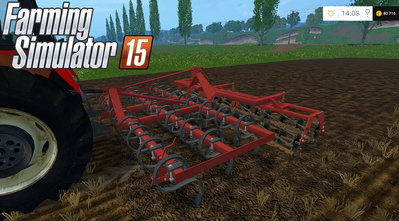 KULTYWATOR AGREGAT 4.2M PGR STARY CZERWONY v1.0