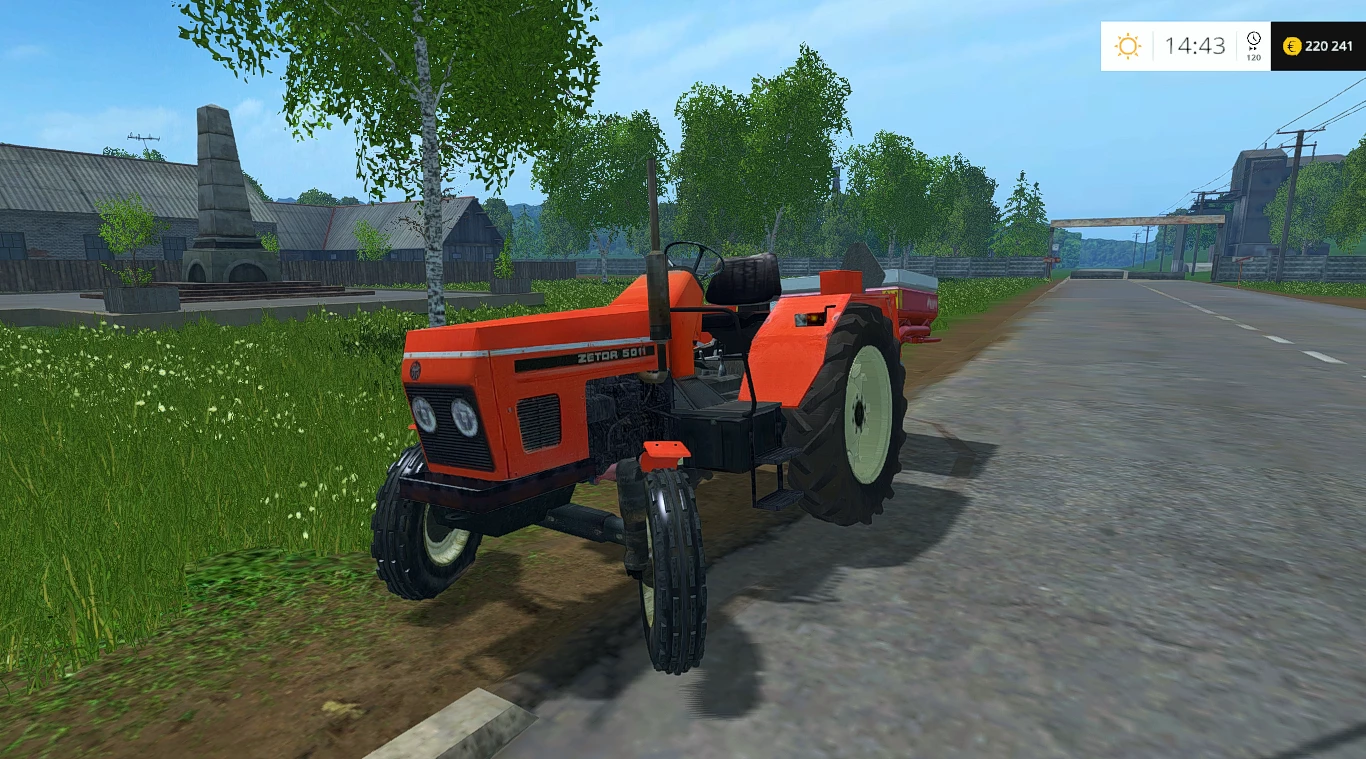 ZETOR 5011 2WD CZERWONY BEZ KABINY V1.0