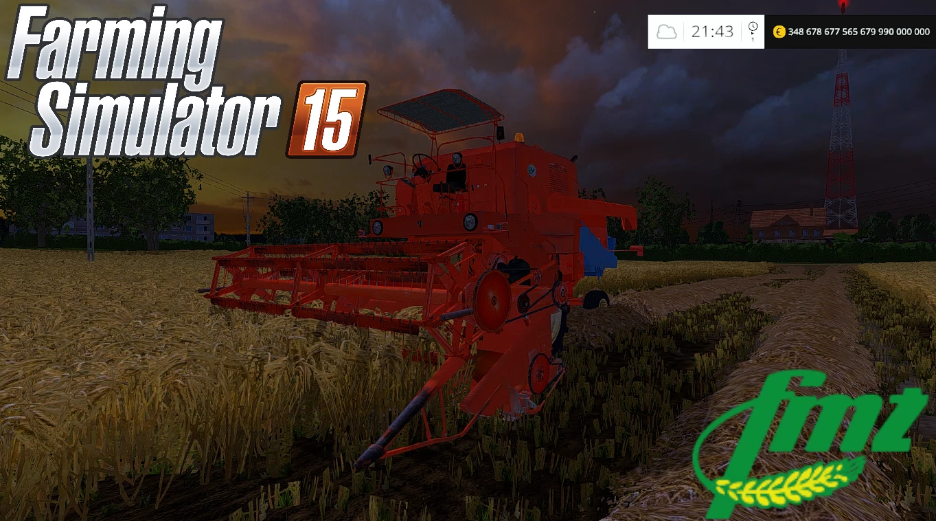 FMŻ BIZON Z056 DASZEK MALOWANY CZERWONY V1.3
