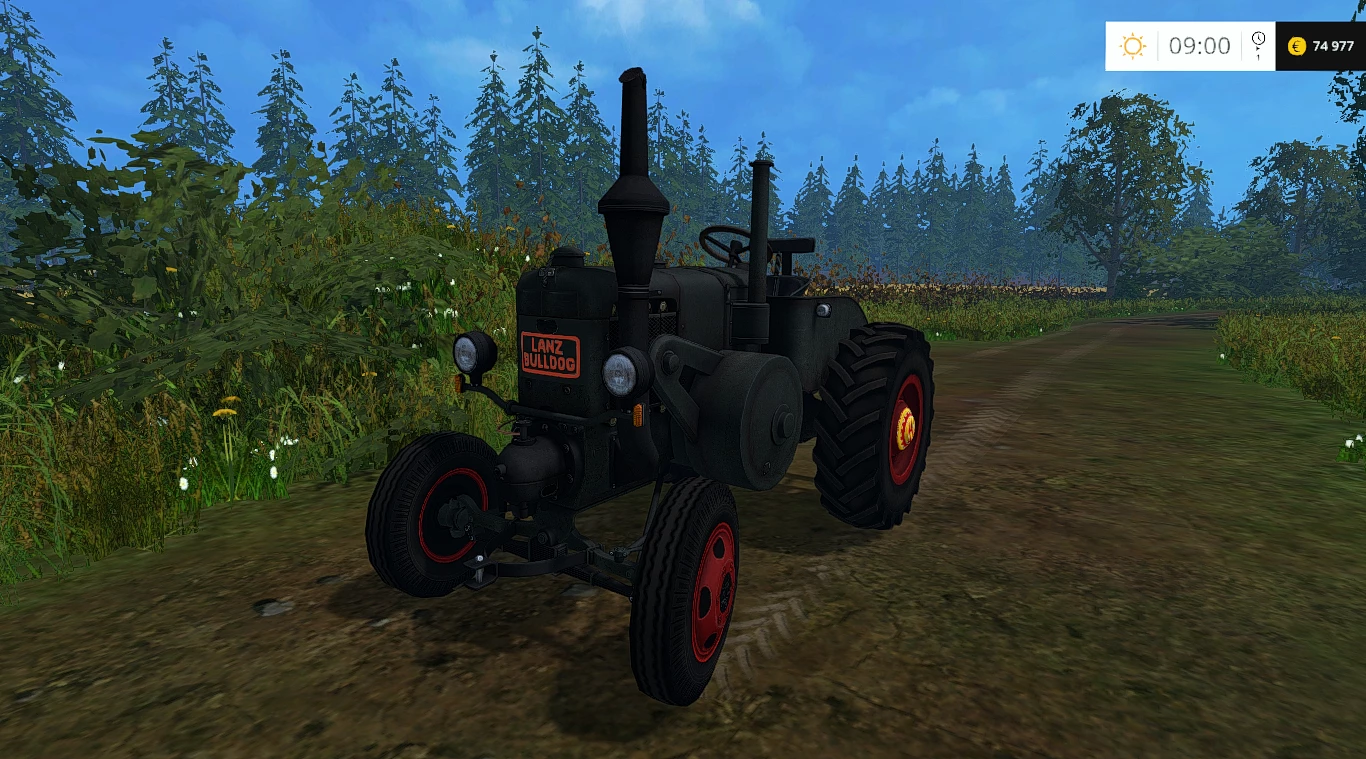 LANZ BULLDOG D9506 2WD NEW BLACK EXTRA HIT GERMAN V1.3