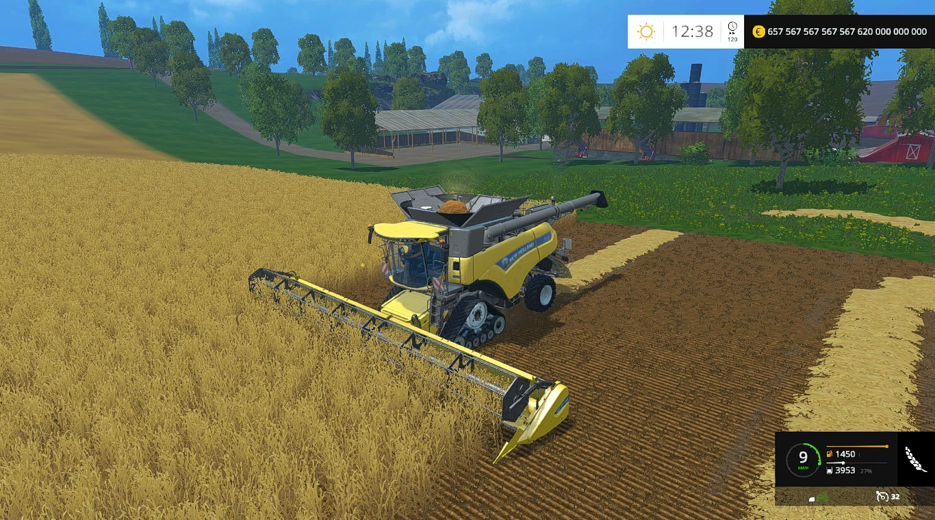NEW HOLLAND CR 1090 NEW GOLD BLACK V1.0