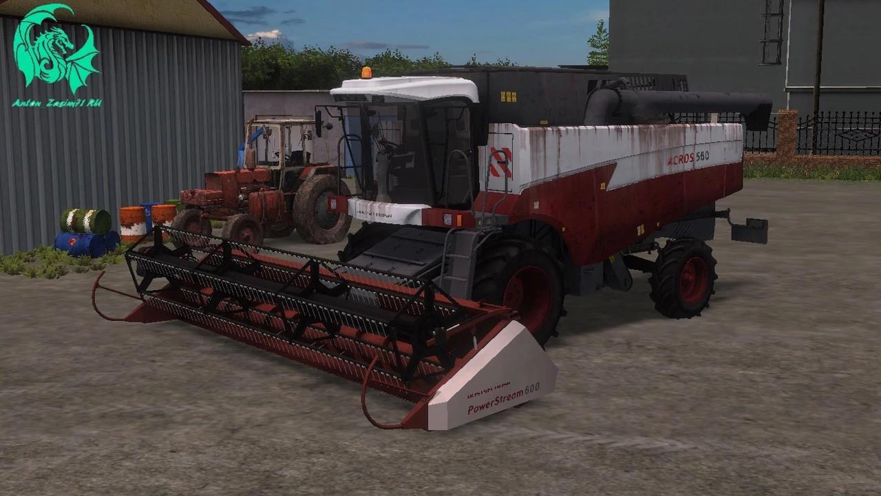 ROSTSELMASH AKROS 560 RDŻA CZERWONY V1.2