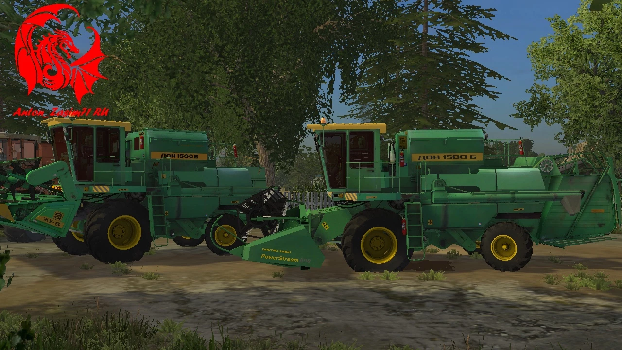 ROSTSELMASH DON 1500B TUNING TURBO STARY ZIELONY V1.0
