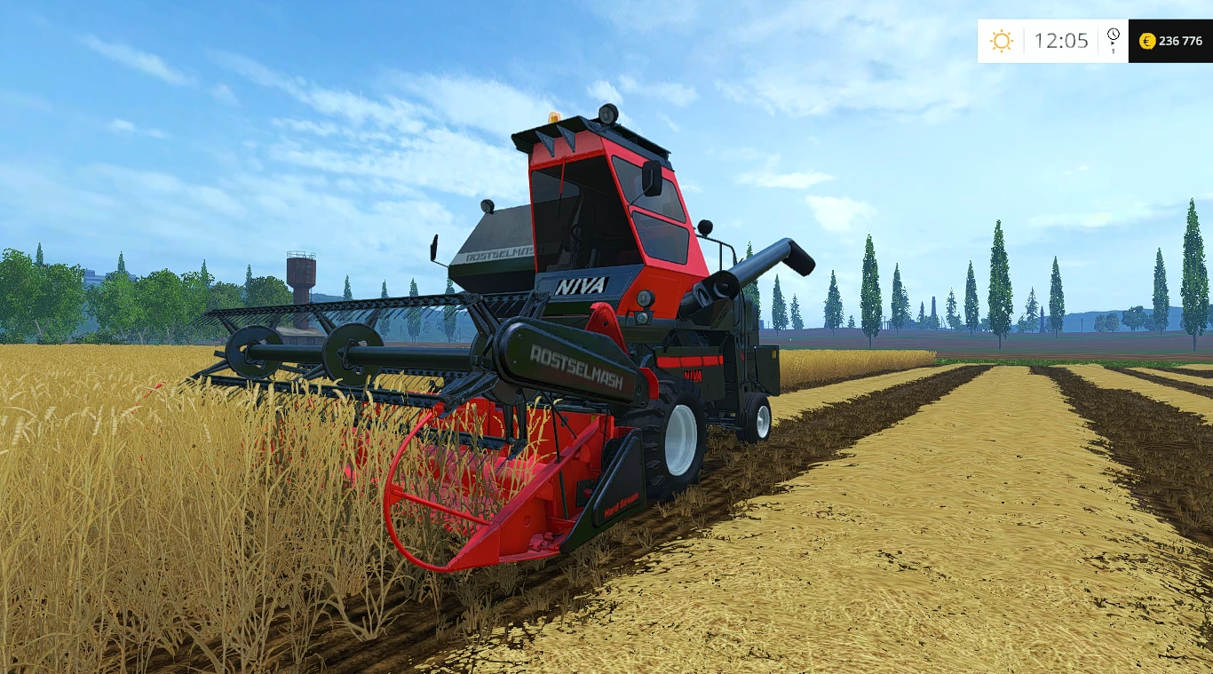ROSTSELMASH NIVA SK 5 M1 B TUNING NEW RED BLACK V1.0