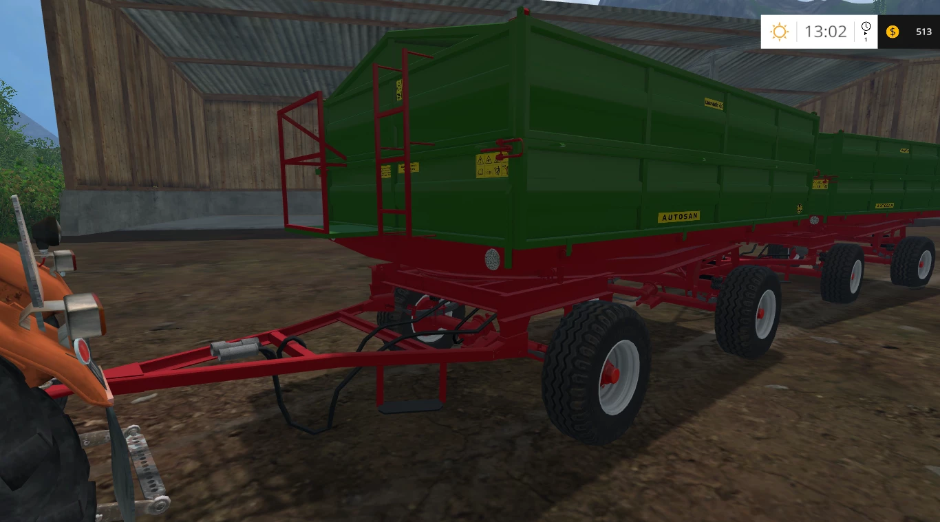 AUTOSAN D47 NEW RIMS GREY AND GREEN TRAILER POLAND V2.0