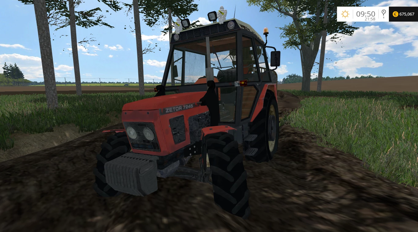 ZETOR 7245 4WD UR1 FL OLD RED EXTRA HIT STRONG V1.4
